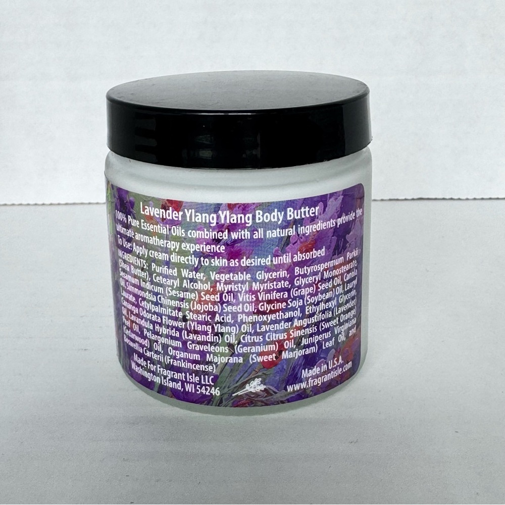 Fragrant Isle Body Butter Lavender Ylang Ylang 4 oz Essential Oils Lotion WI - Picture 5 of 6